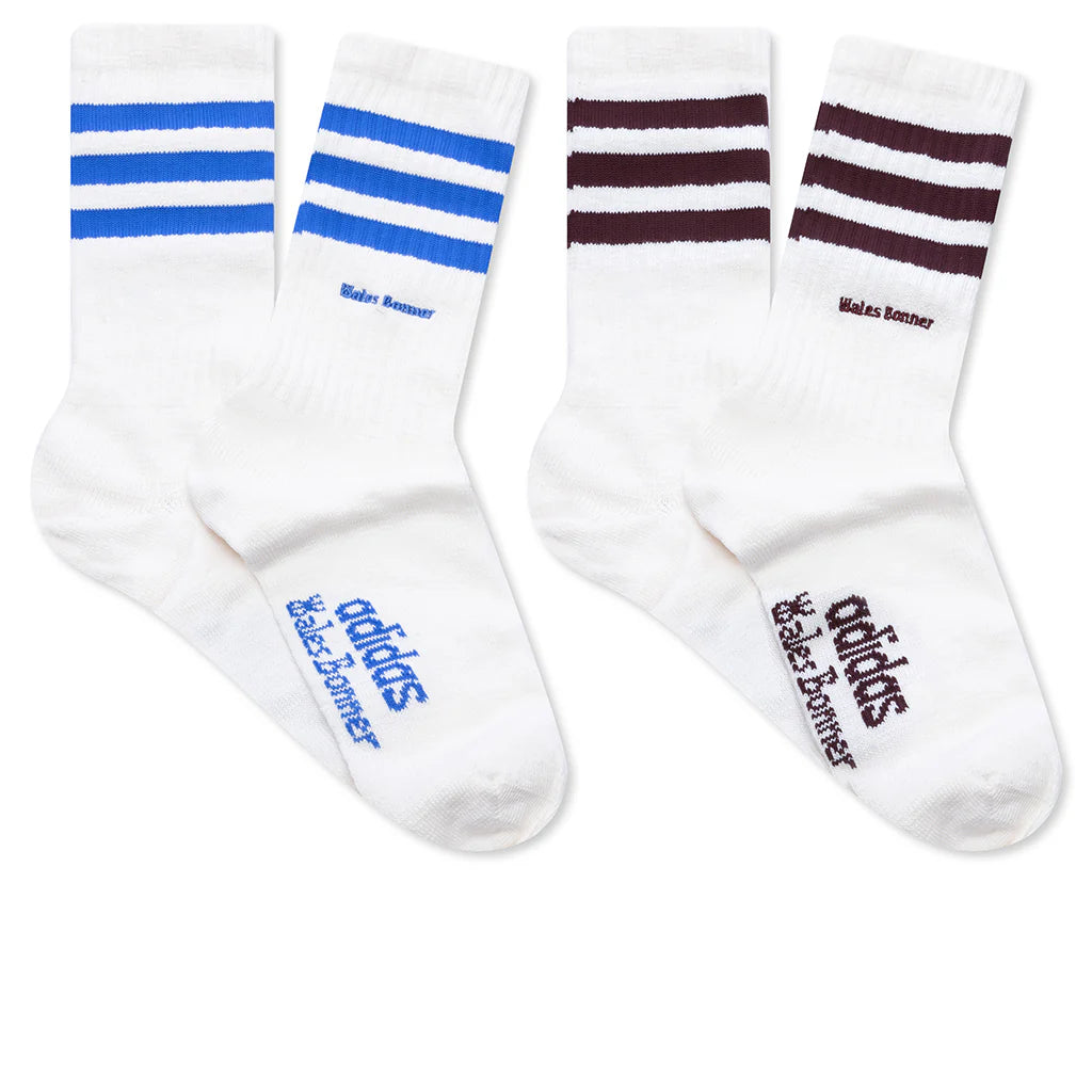 Adidas x Wales Bonner 3 Stripes Socks Core White