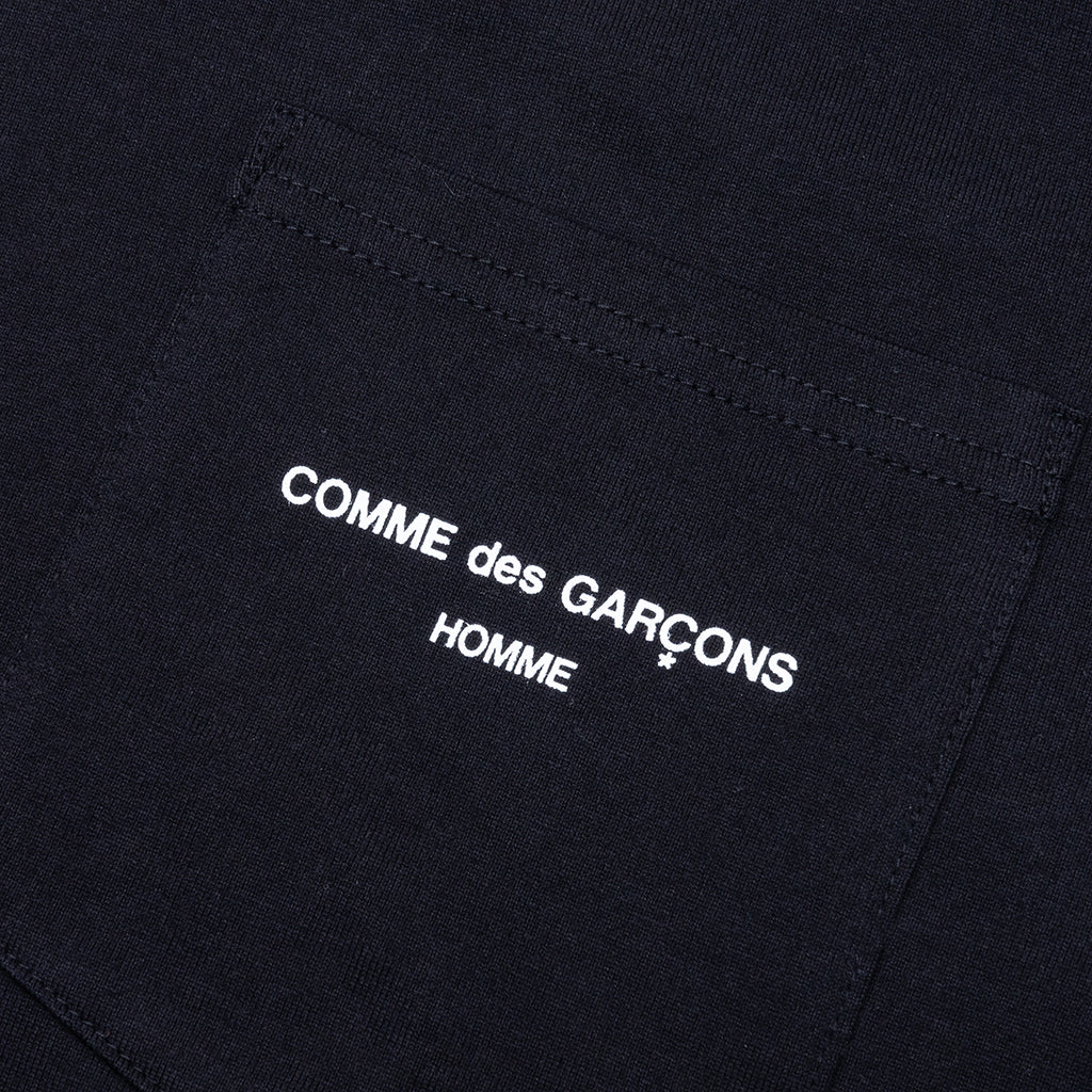 Pocket Logo L S T Shirt Black