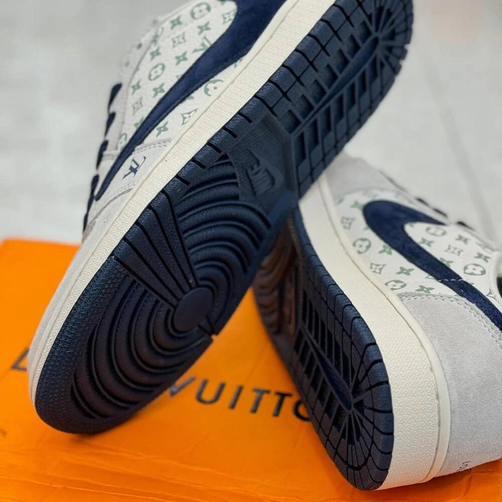 Louis Vuitton x Nike Air Jordan 1 Low Tricolor Monogram Custom