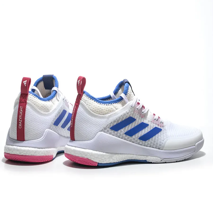 Tênis Adidas Crazyflight Mid Branco Azul