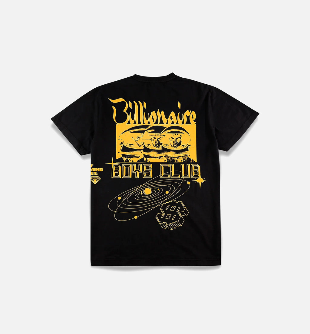 BB Orion Short Sleeve Tee Mens T Shirt Black Yellow