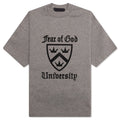 Kids Heavy Crewneck Tee Heather Gray