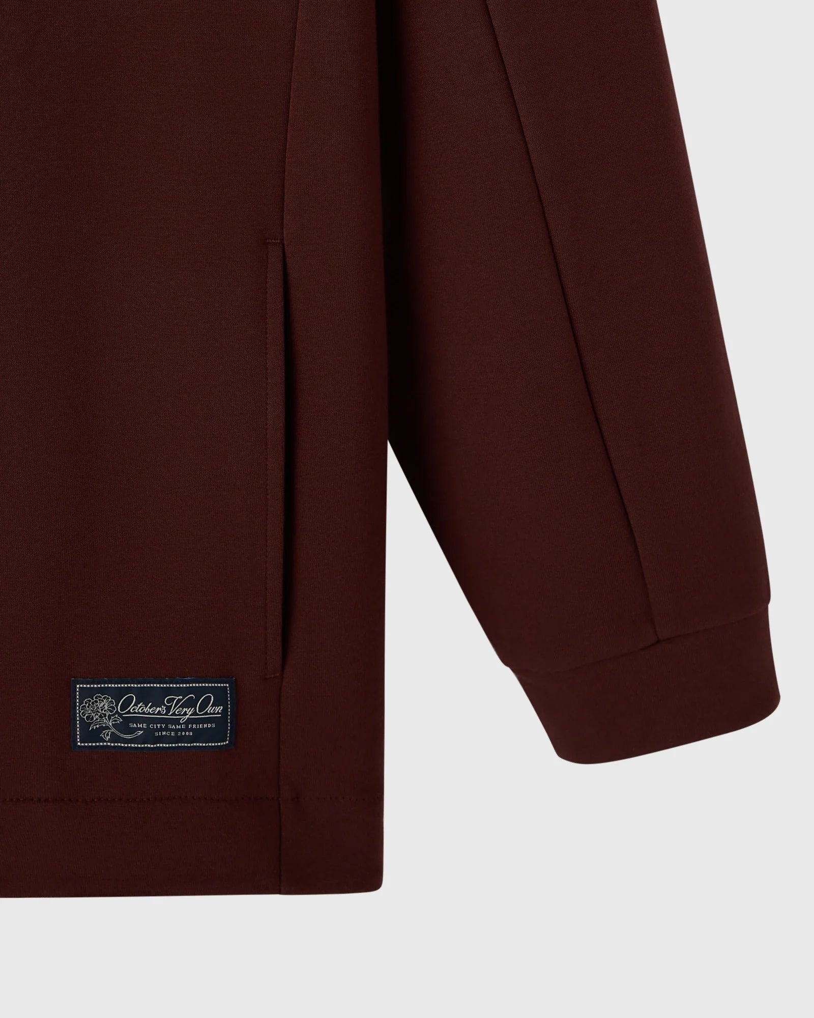 Double Knit Script Overshirt Cocoa
