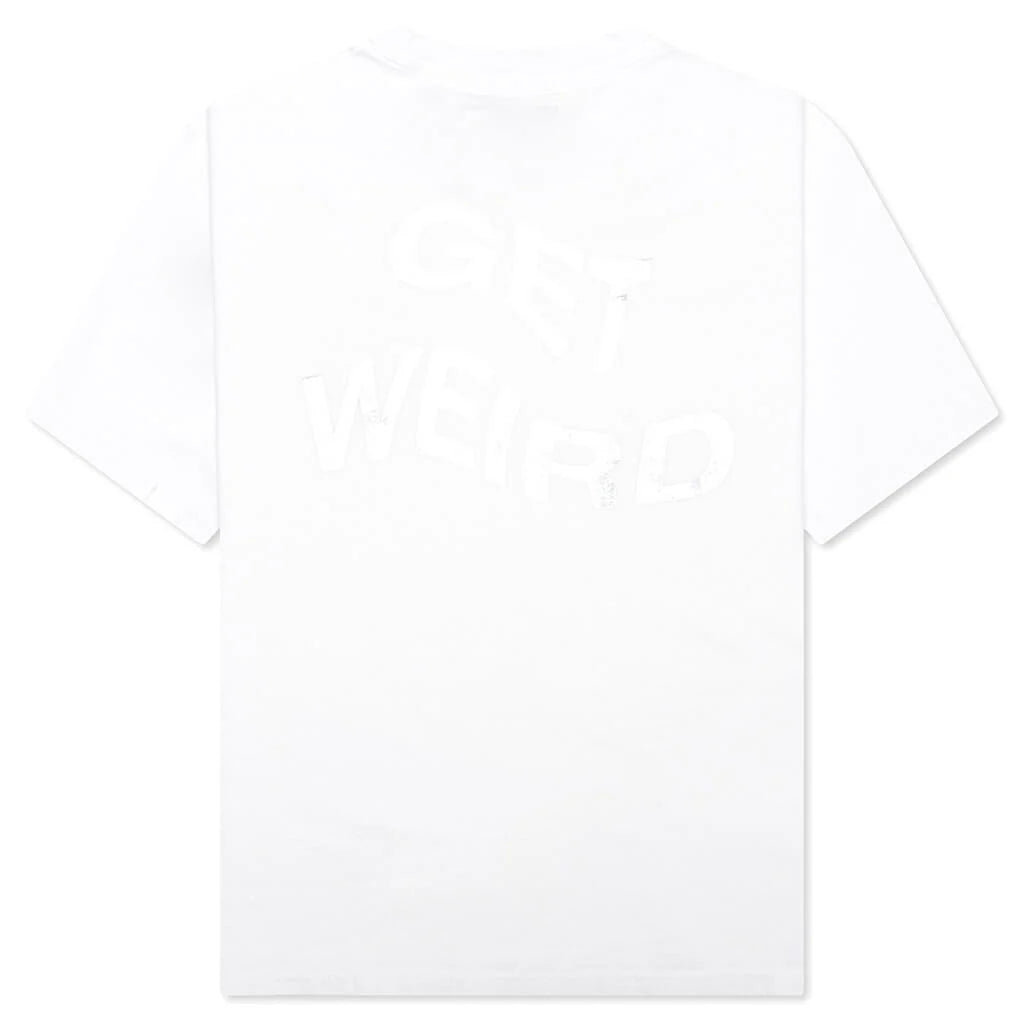 Get Weird Hologram Tee White