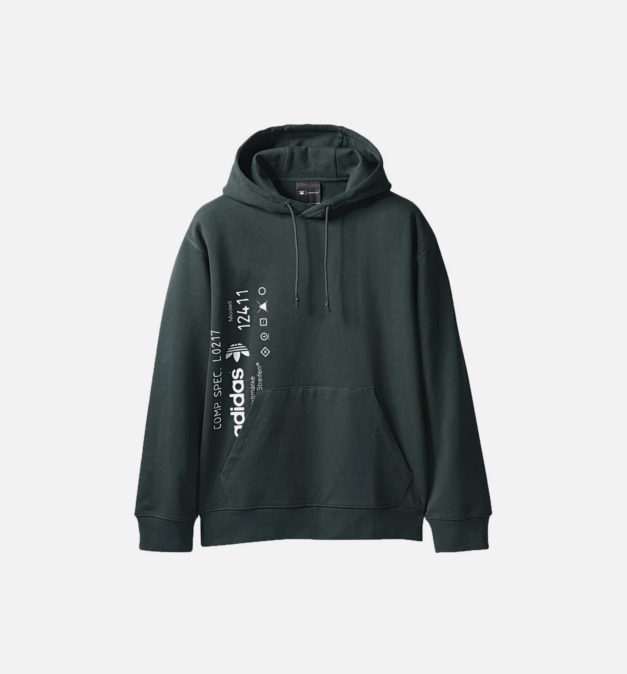 Alexander Wang X adidas Collection AW Graphic Mens Hoodie Green Green