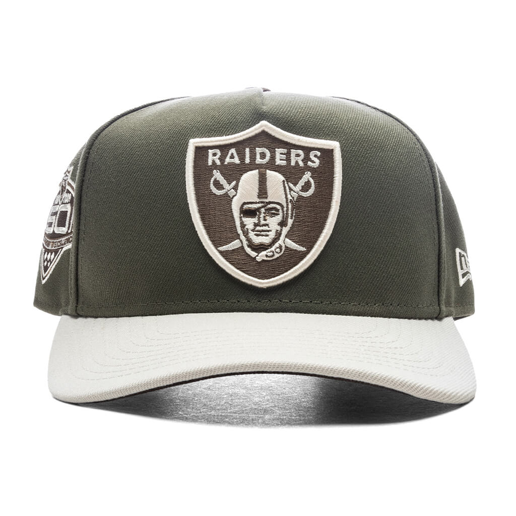 FEATURE x New Era 9Fifty A Frame Snapback Las Vegas Raiders Olive Stone