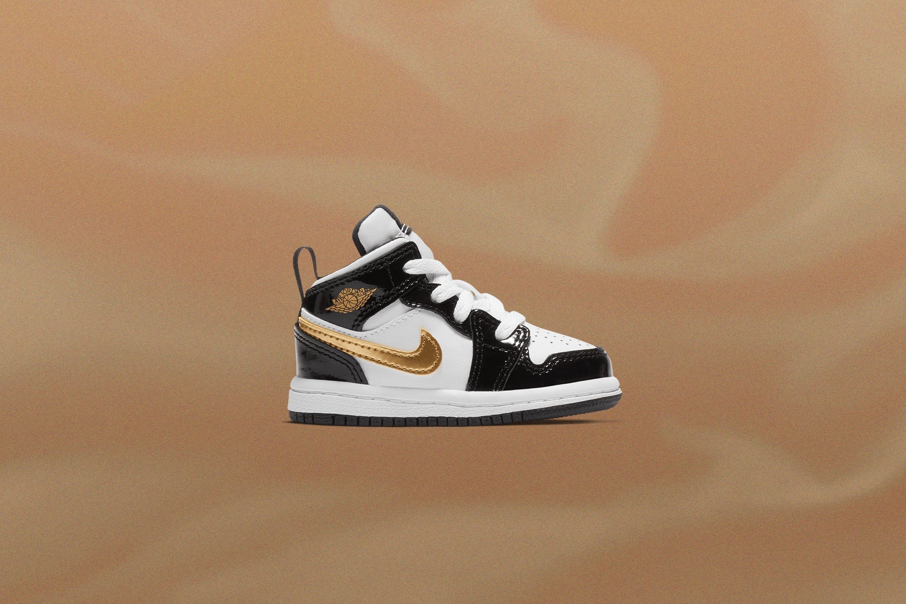 Air Jordan 1 Mid SE TD Black Gold Black Metallic Gold White