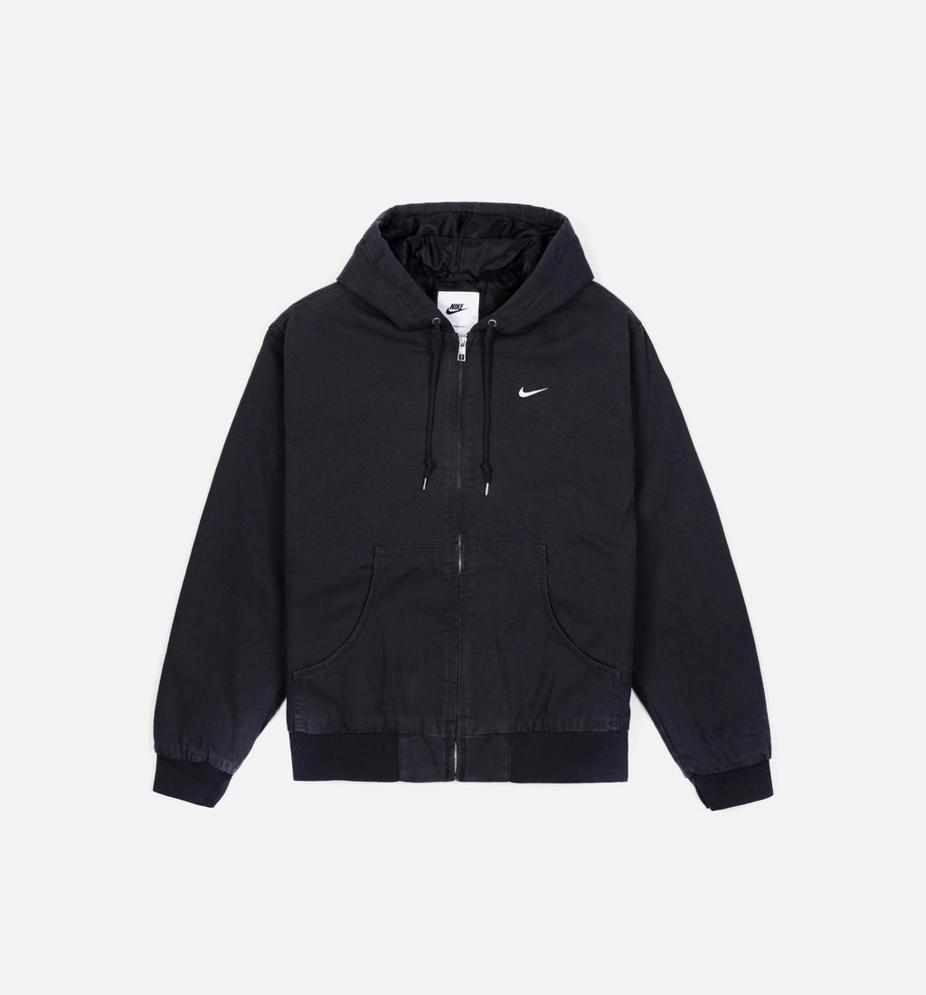 Padded Hooded Mens Jacket Black