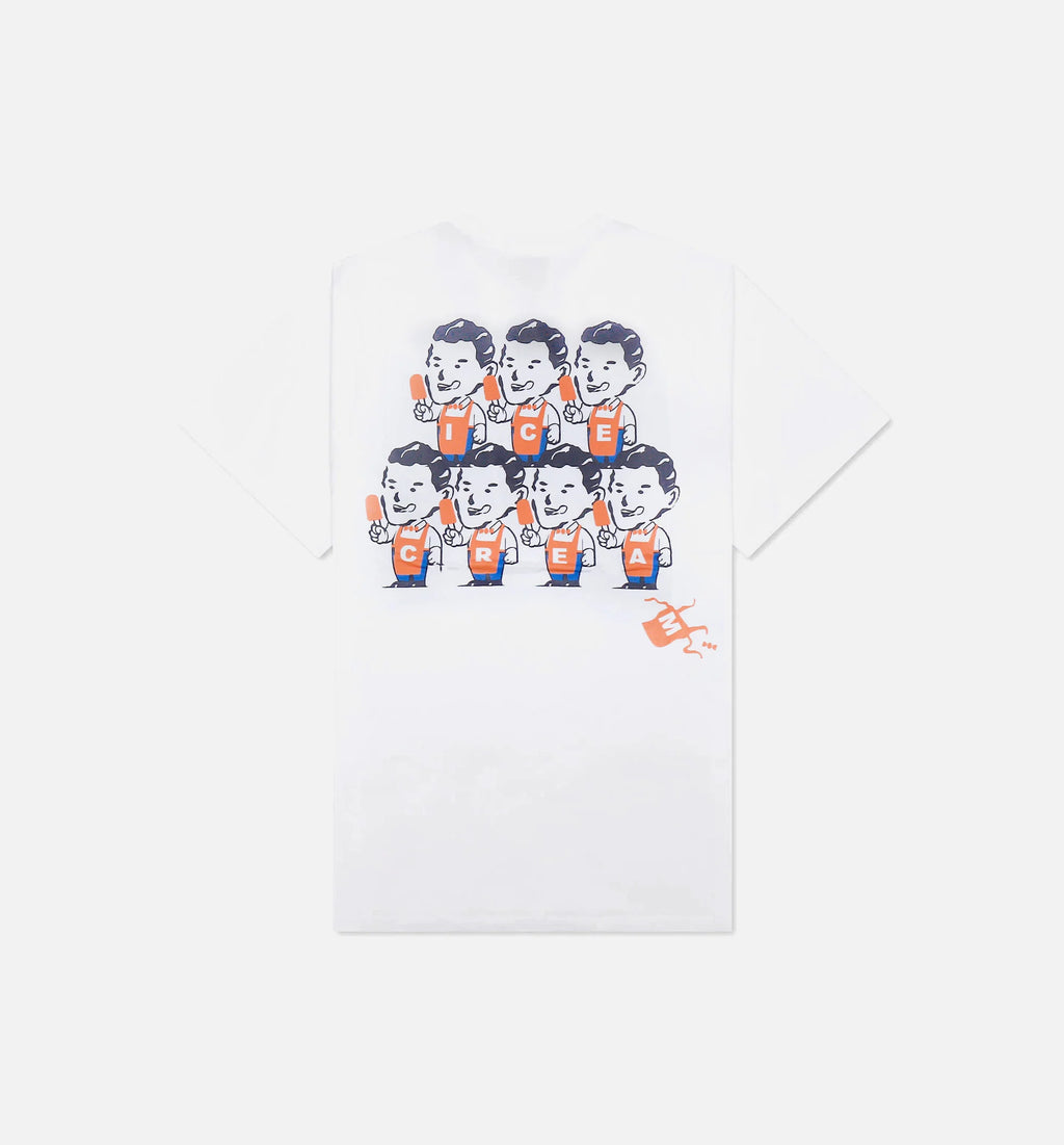 Bobble Short Sleeve Tee Mens T Shirt White