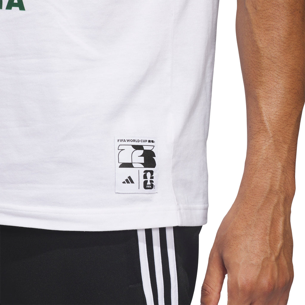 adidas FIFA World Cup 26 Host City Atlanta Graphic Mens Soccer T Shirt White