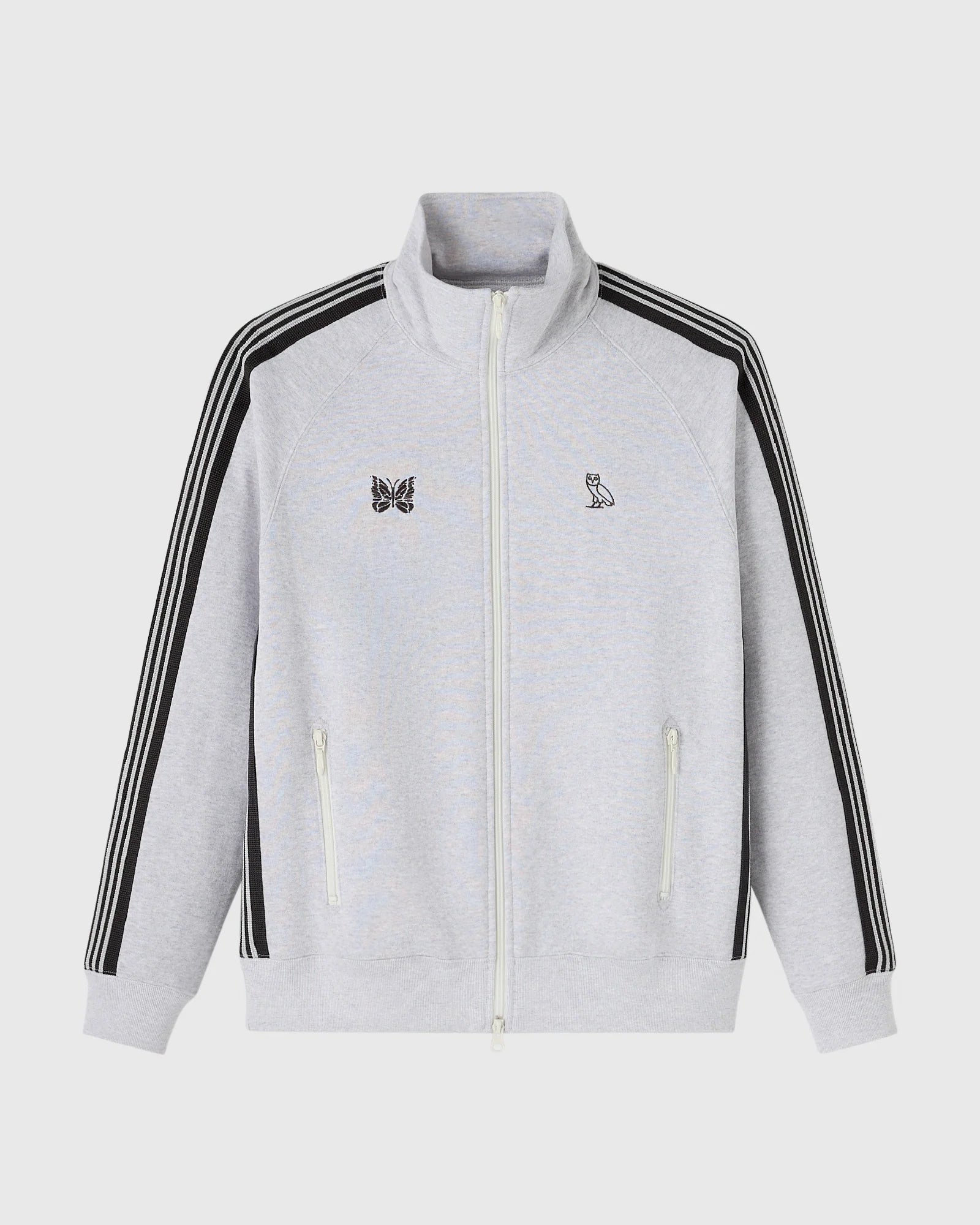 NEEDLES Full Zip Track Jacket Heather Grey