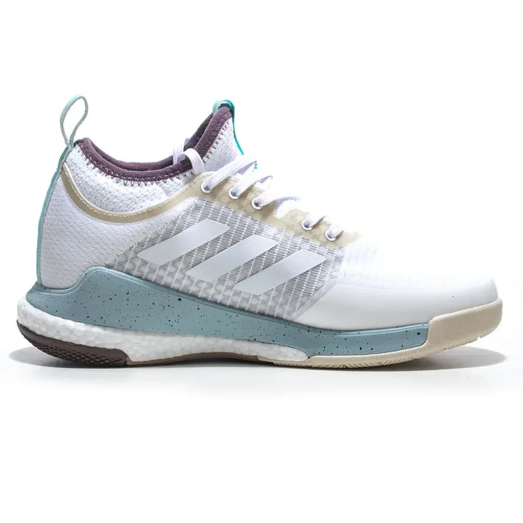 Tênis Adidas Crazyflight Mid Bege Roxo