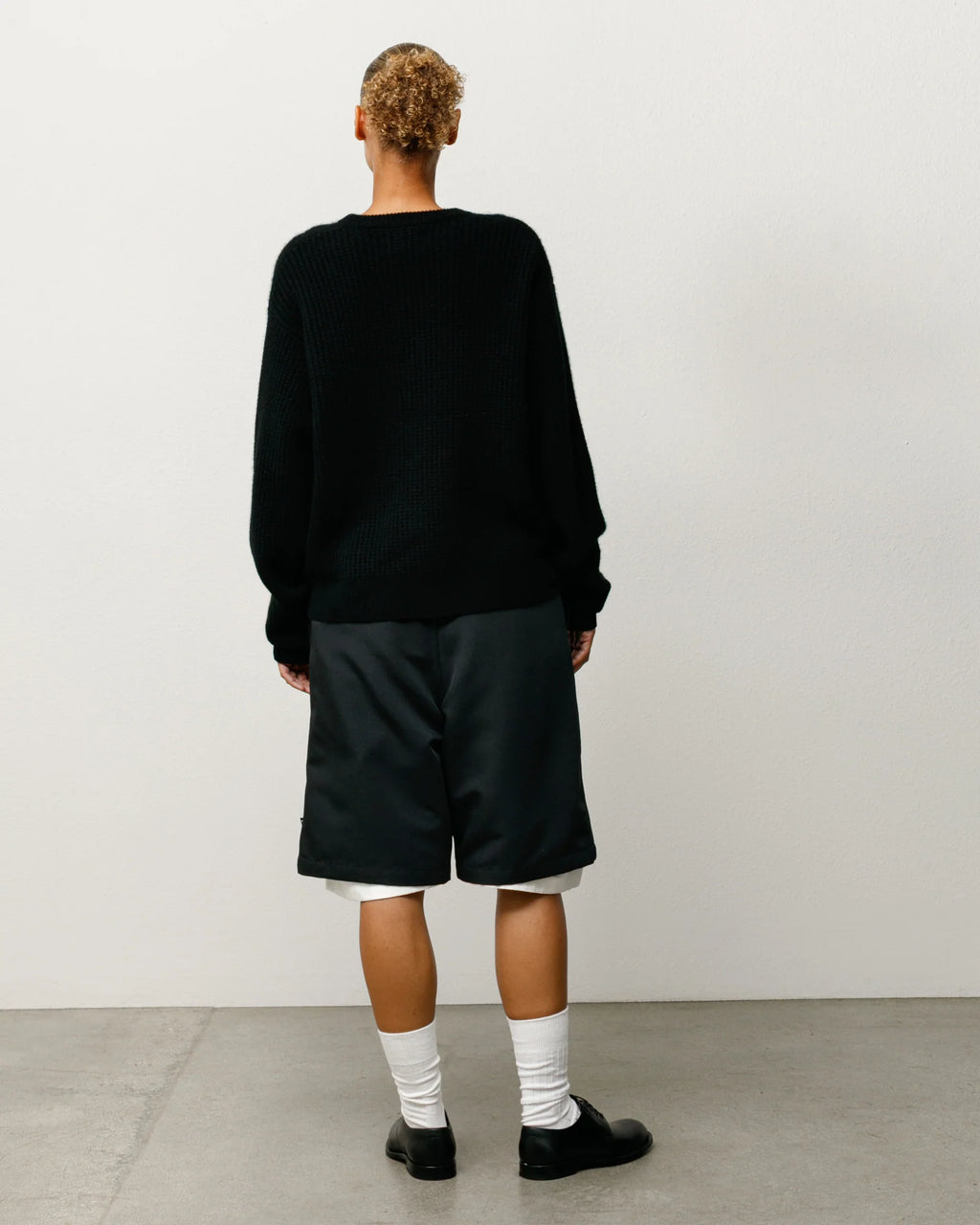 WAFFLE CASHMERE SWEATER
