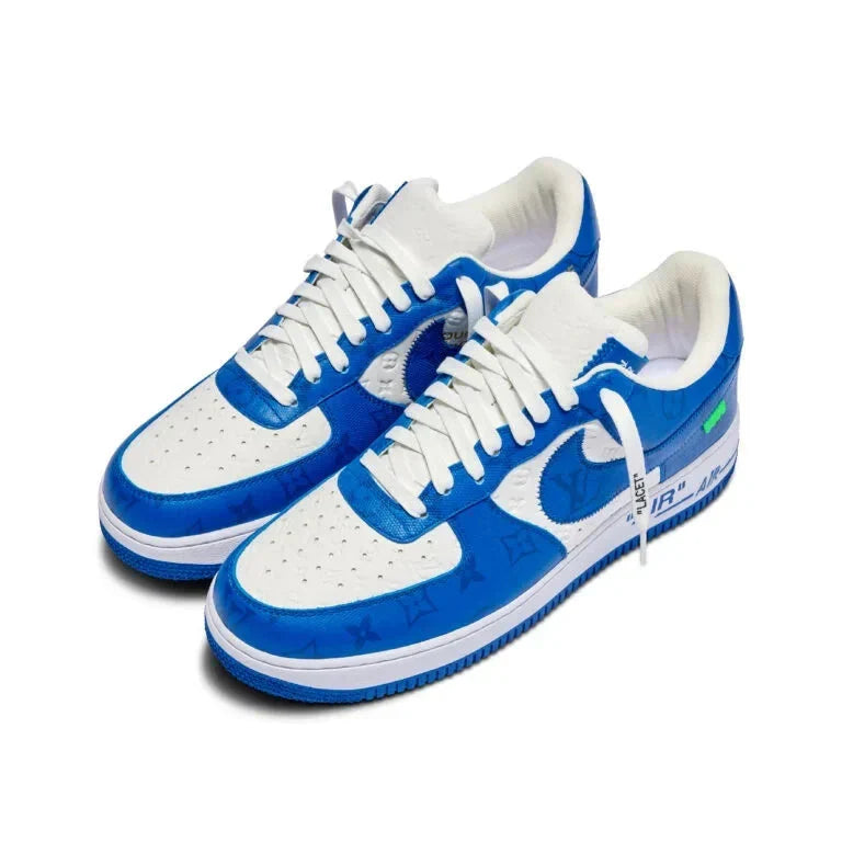 Louis Vuitton x Nike Air Force 1 Low By Virgil Abloh White Blue