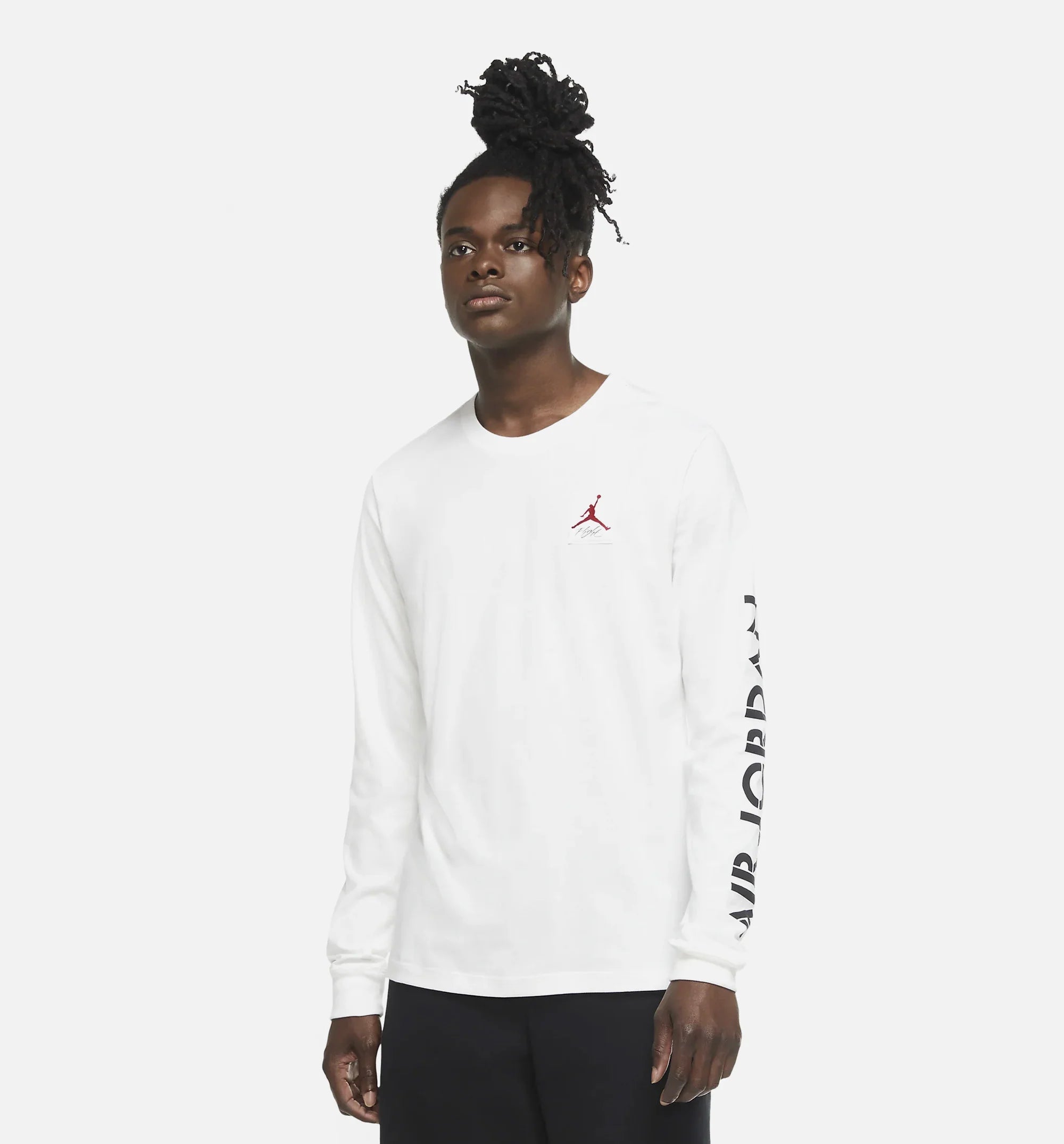 Air Jordan 4 GFX Mens Long Sleeve Shirt White