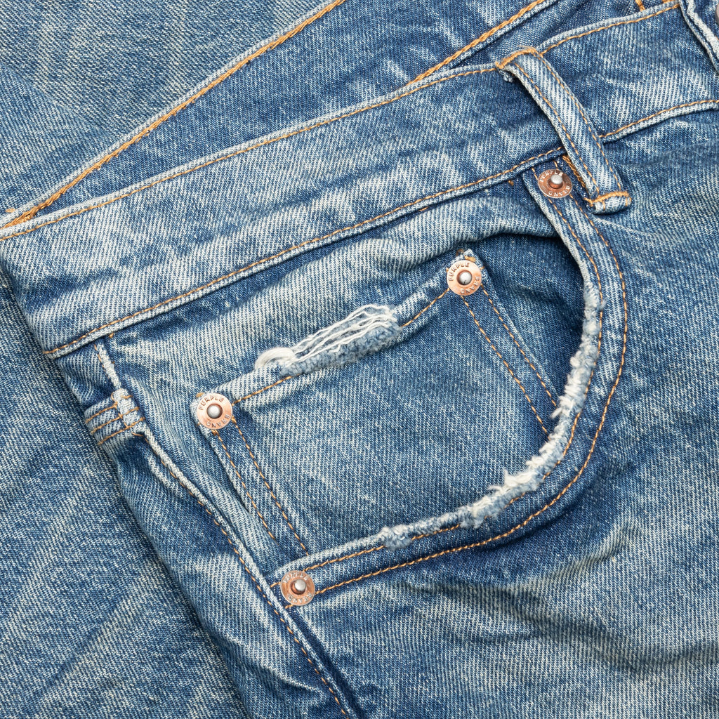 Vintage Knee Blowout Mid Indigo 2