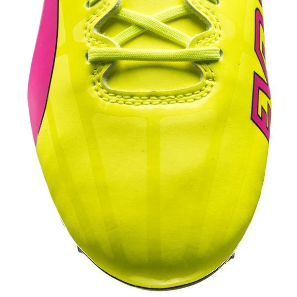PUMA Evospeed 15 Tricks FG Firm Ground Soccer Cleats Pink Glo Safety Yellow