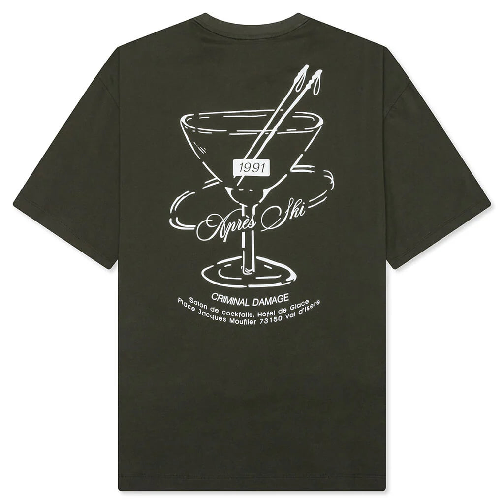 Cocktail Lounge T Shirt Dark Khaki