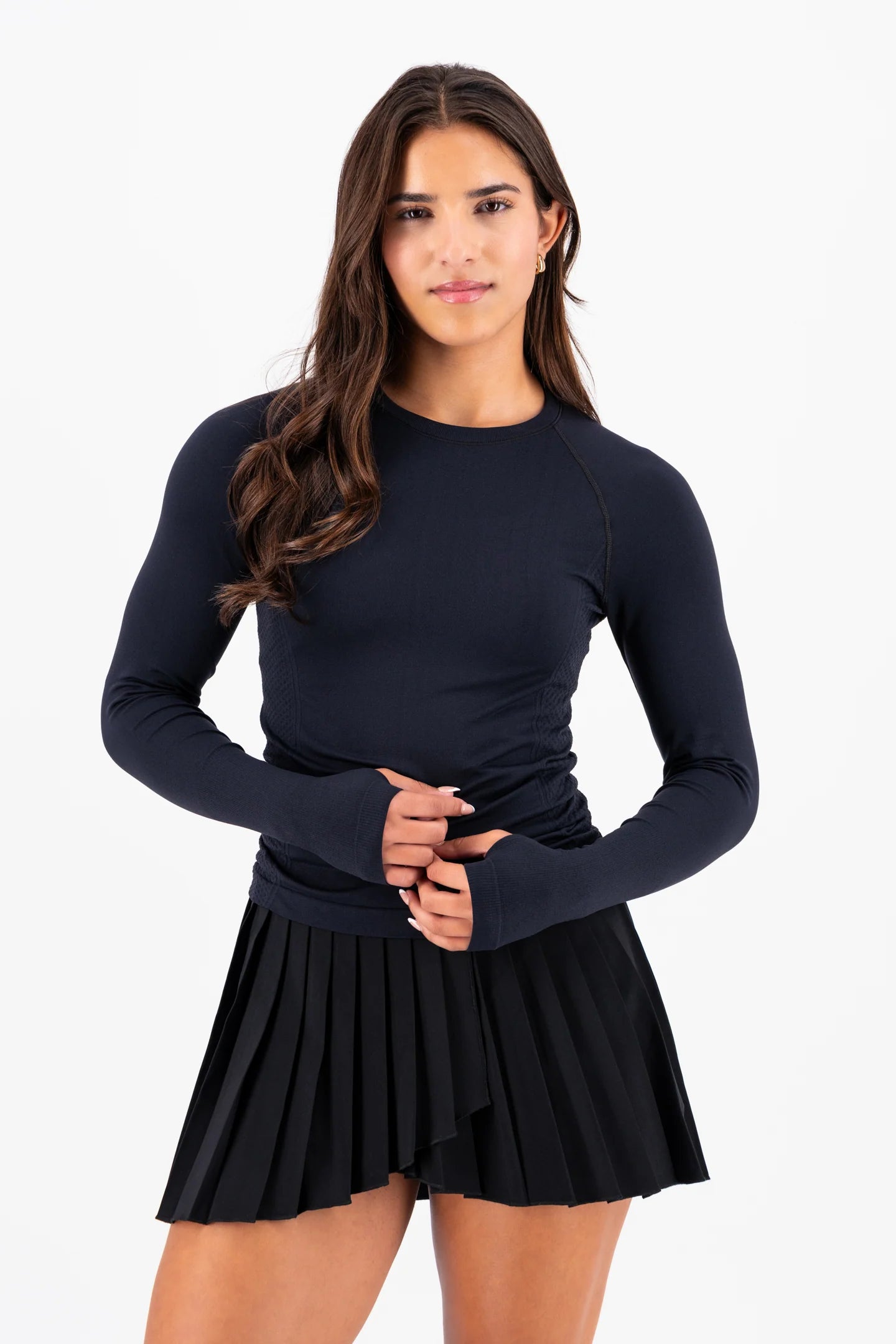 High Rise Pleated Skirt