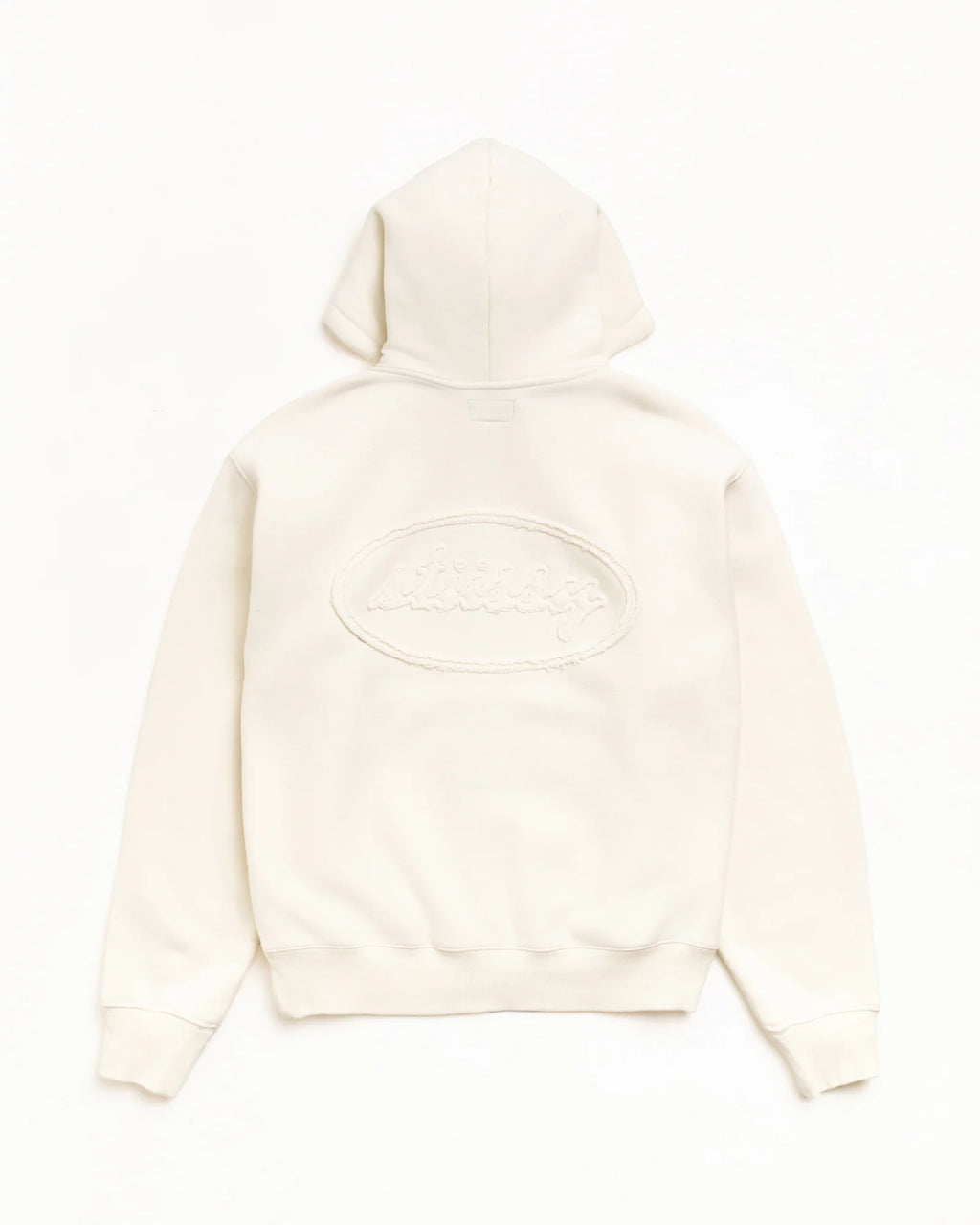 CURSIVE APPLIQUE ZIP HOODIE