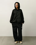 DOUBLE COTTON HOODED JACKET