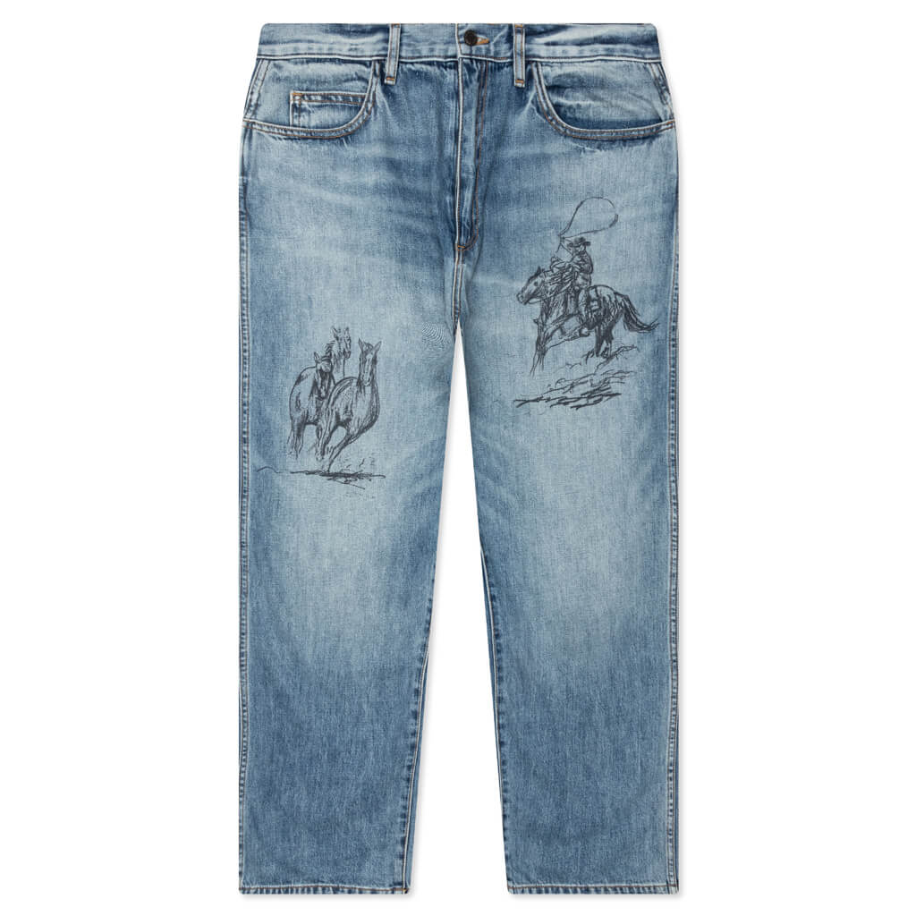 Better Days Straight Leg Jeans Washed Denim