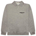 Core L S Polo Dark Oatmeal