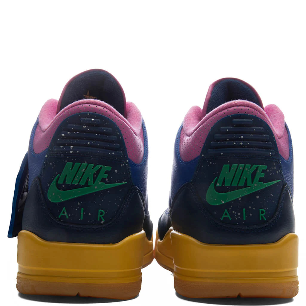 Air Jordan 3 Retro OG Brazil Racer Blue Lucky Green Blue Void