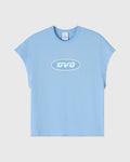 Runner Mesh Print Muscle Tee Light Blue