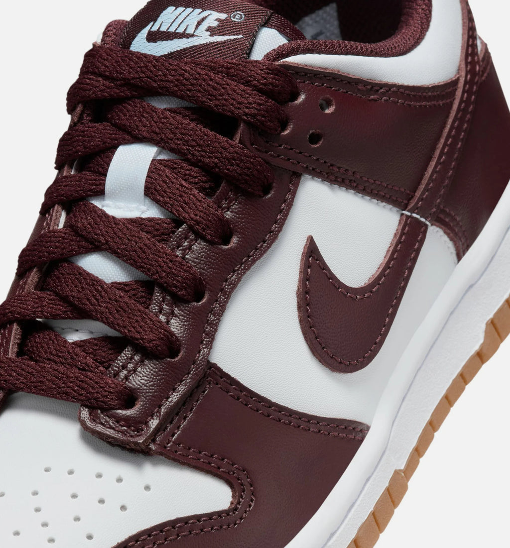 Dunk Low Coffee Brown Grade School Lifestyle Shoe White Burgundy Crush Gum Light Brown