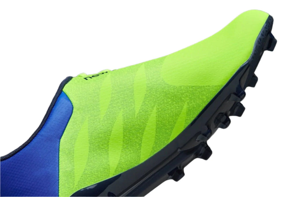 New Balance Furon Dispatch FG Firm Ground Soccer Cleats Pacific Blue Toxic Green