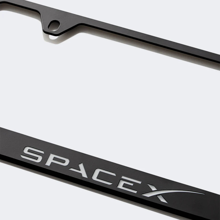 SPACEX LICENSE PLATE FRAME