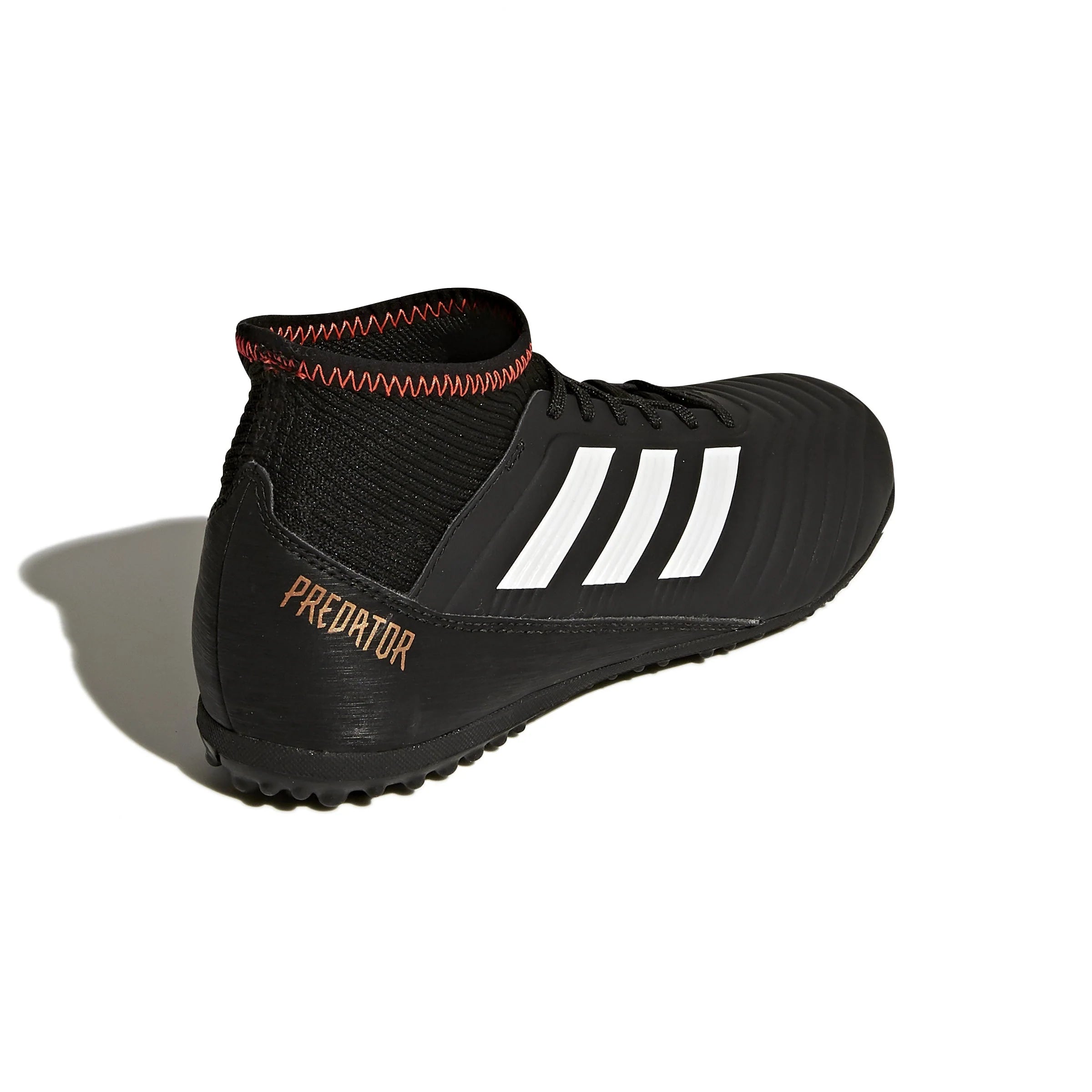 adidas Predator Tango 183 TF Turf Youth Soccer Cleats Black White Solar Red