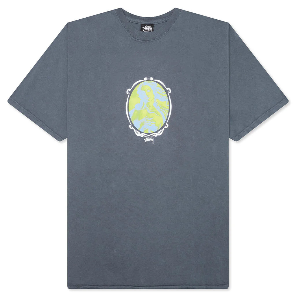 Venus Oval Pig Dyed Tee Indigo