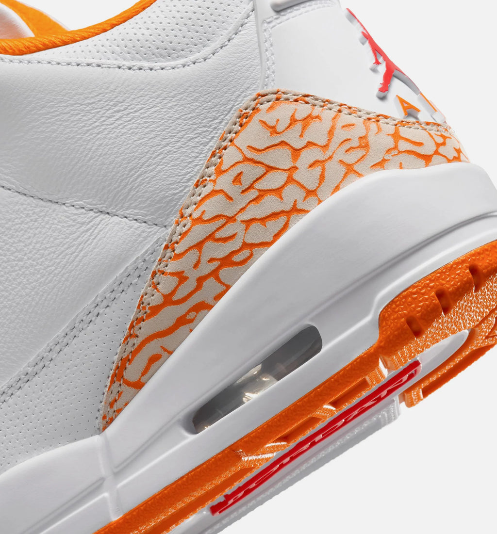 Air Jordan 3 Retro Orange Citrus Womens Lifestyle Shoe White Multicolor Free Shipping