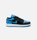 Air Jordan 1 Retro Low University Blue Grade School Lifestyle Shoe Black University Blue