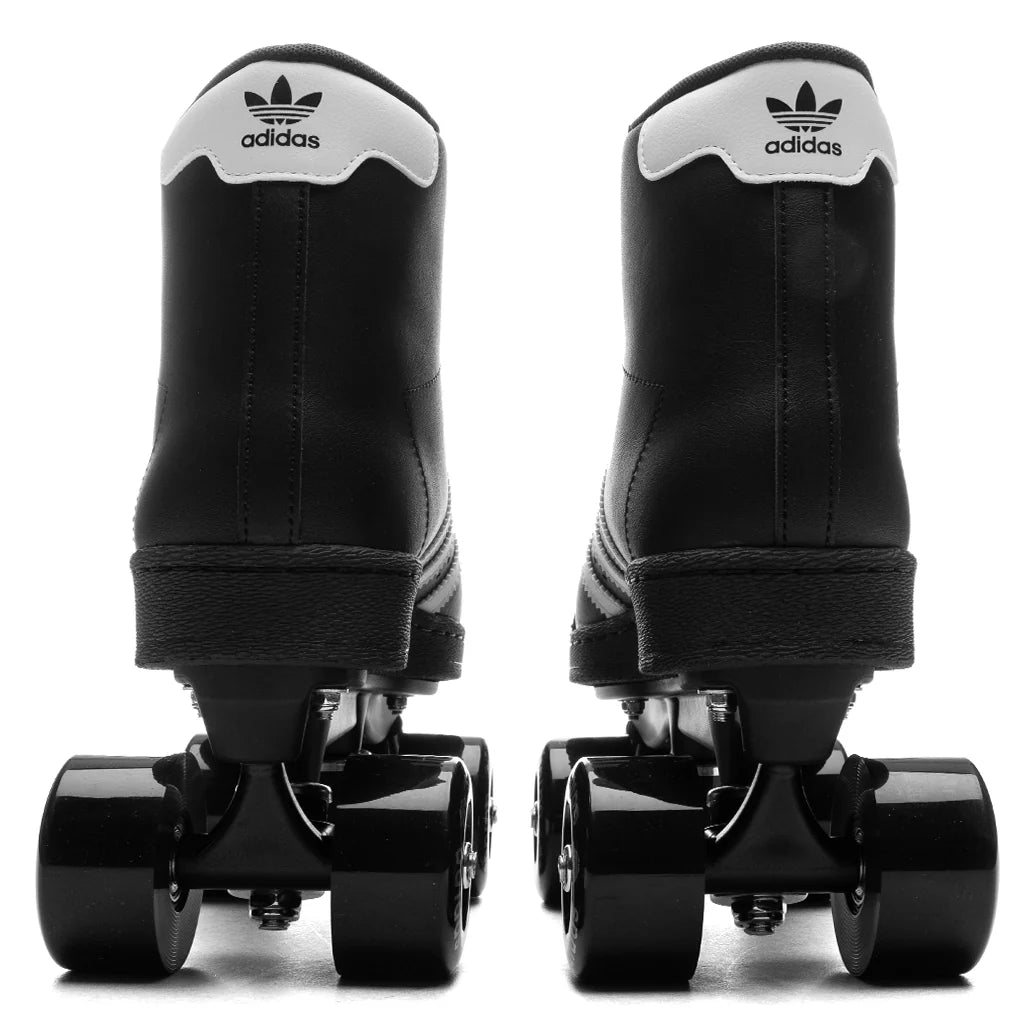 Womens Superstar 82 Skate Core Black Cloud White Silver Metallic