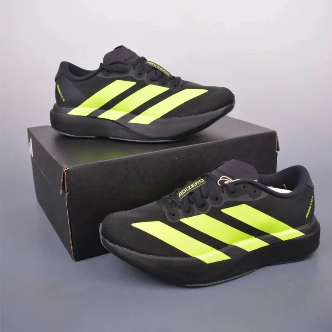 Tênis Adidas Adizero Evo SL Preto Verde Neon