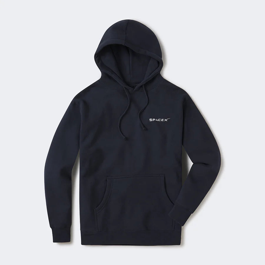 Unisex SpaceX Pullover Hoodie Navy