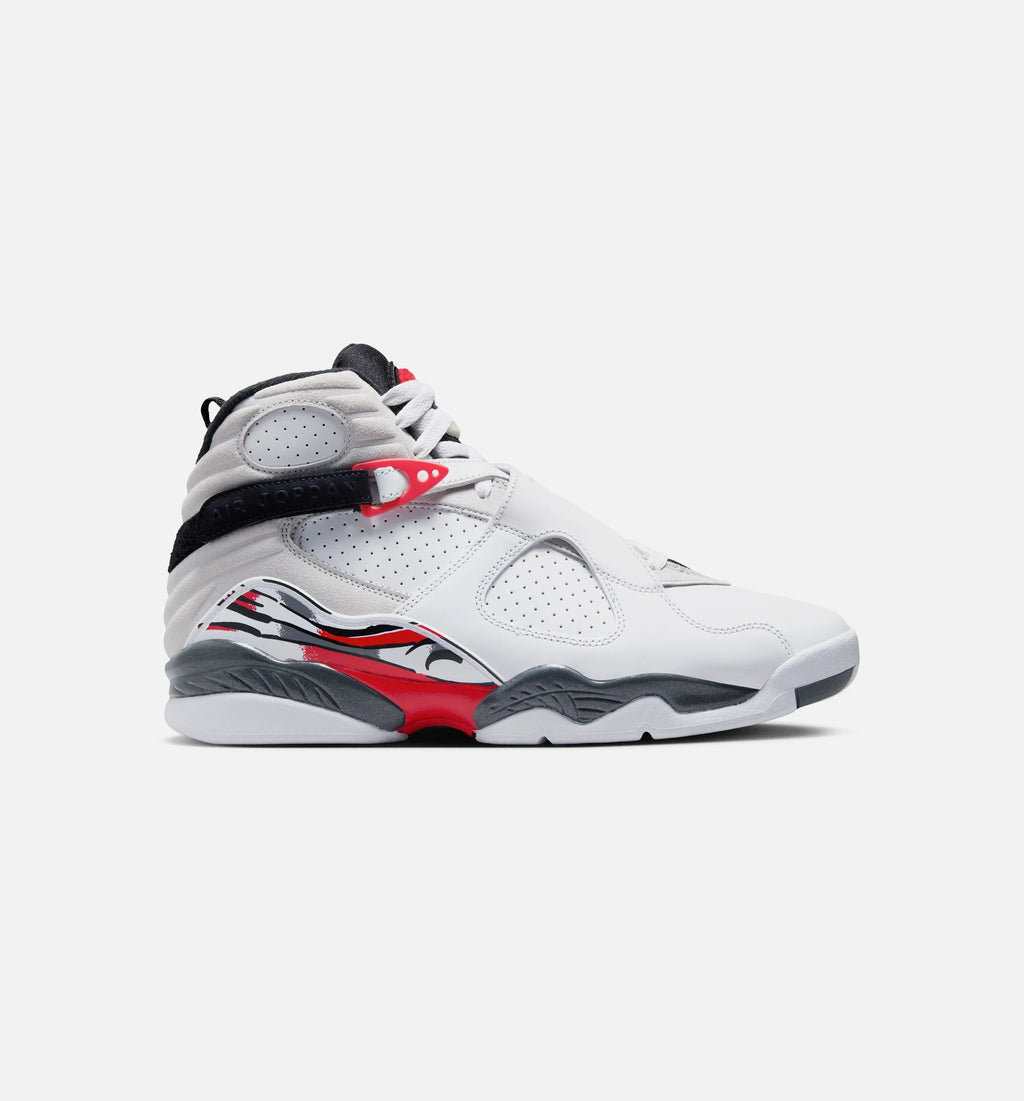 Air Jordan 8 Retro White And True Red Mens Lifestyle Shoe White Black True Red