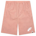 Bape Sta Logo Beach Shorts Pink