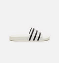 Adilette Mens Slides White Black