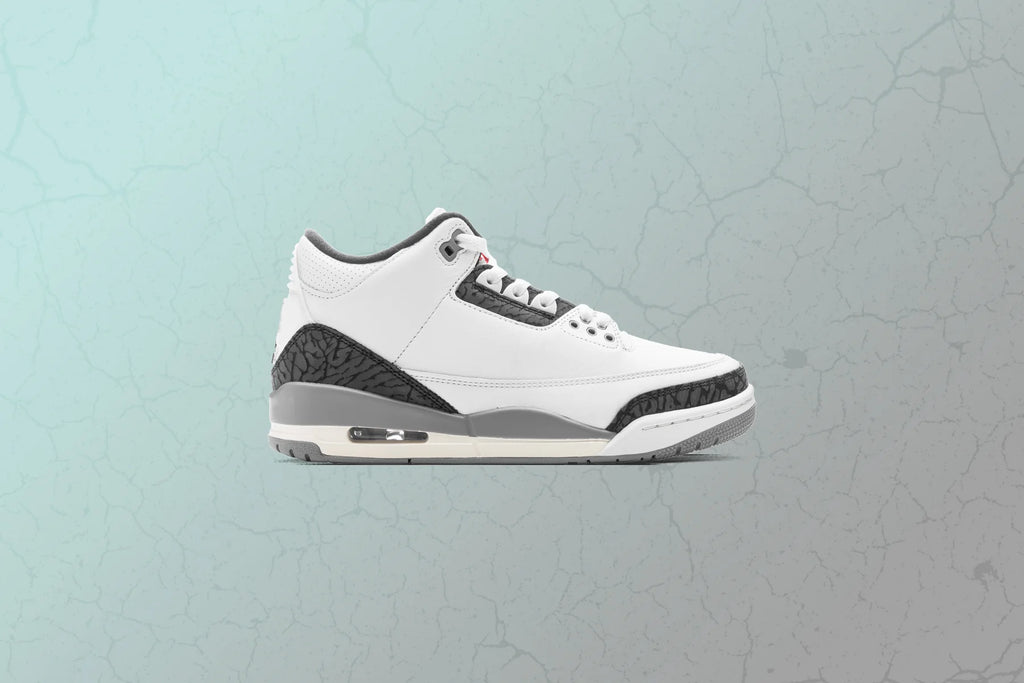 Air Jordan 3 Retro Grey Cement Summit White Fire Red Cement Grey