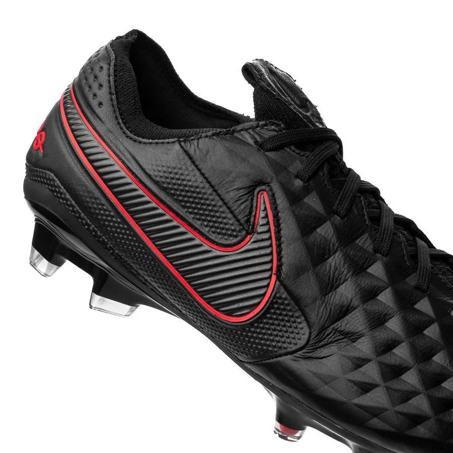 Nike Legend 8 Elite FG Firm Ground Soccer Cleats Black Grey Red