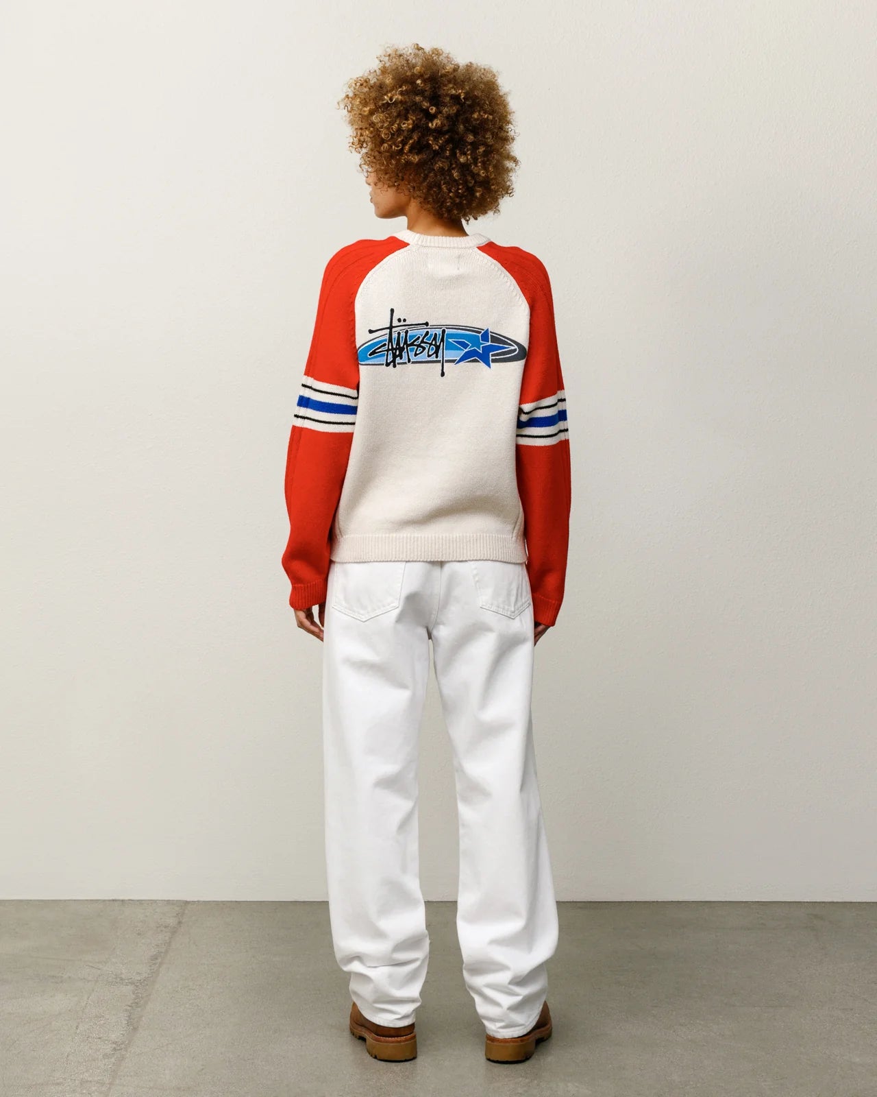 STRIPE RAGLAN CREW