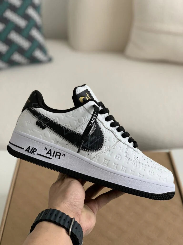 Louis Vuitton x Nike Air Force 1 Low White Black