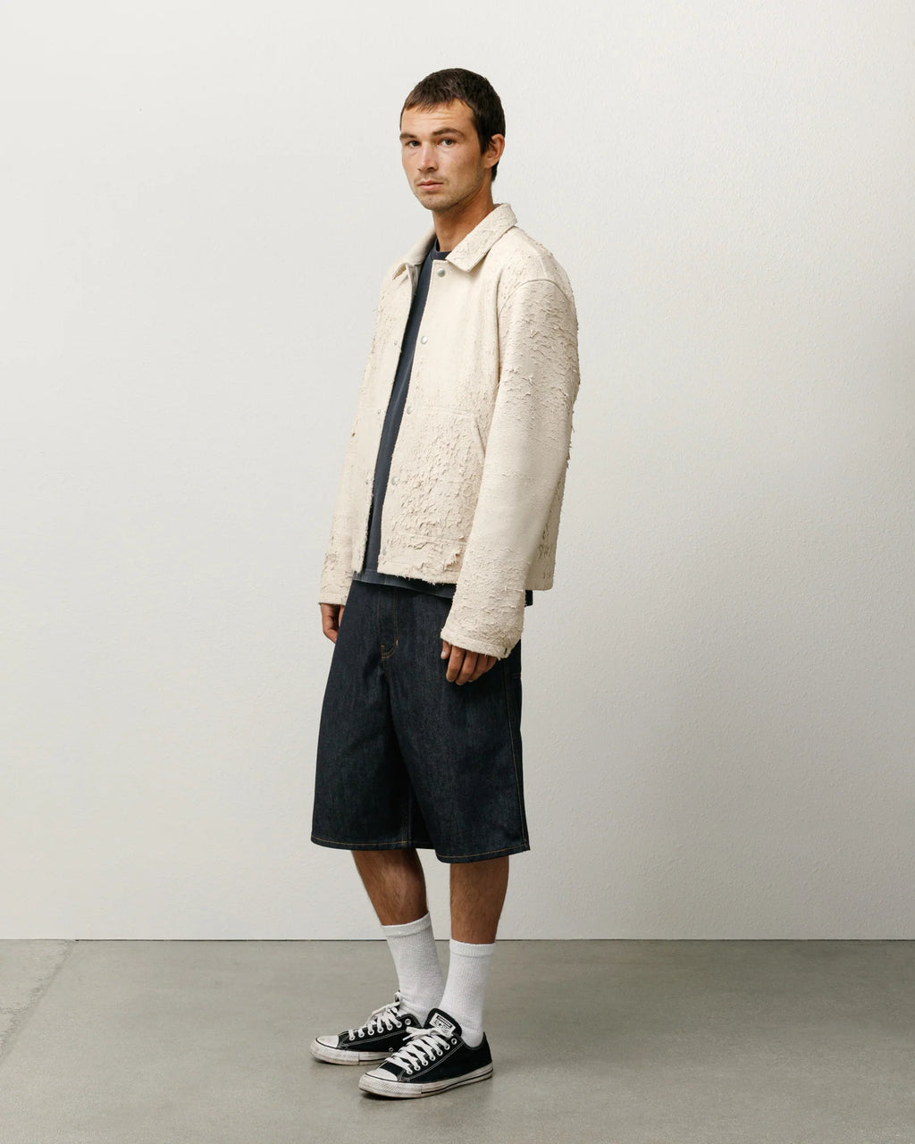 RAW DENIM WORK SHORT