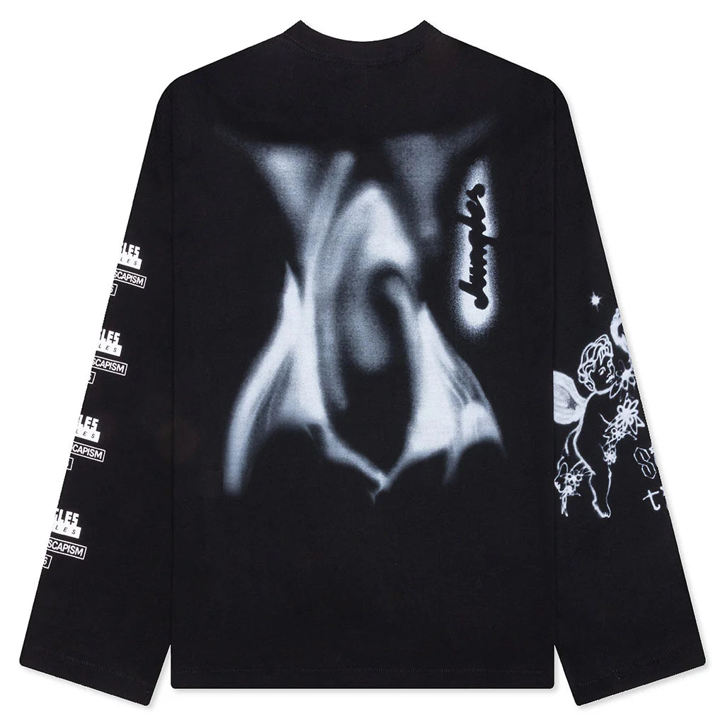 Escapism Long Sleeve Tee Black
