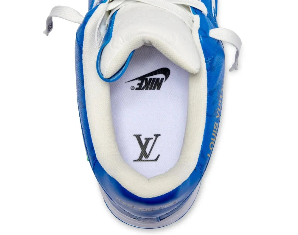 Louis Vuitton x Nike Air Force 1 Low By Virgil Abloh White Blue