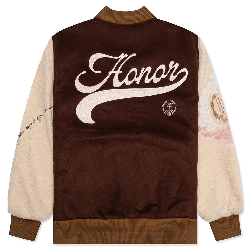 Holiday HTG Letterman Jacket Brown